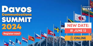  Reminder: Davos Communications Summit 2024 is on June 12, 2 p.m CET