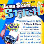 Luau Skate with STITCH!