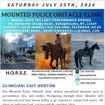 Mounted Police Obstacle Clinic