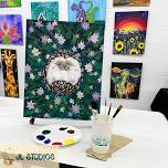 Spring Hedgehog Painting Class