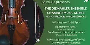 St Paul's presents: DieMahler Ensemble Chamber Music Series