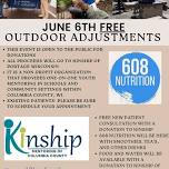 Blau Family Chiropractic FREE outdoor adjustments & donations to Kinship Mentoring