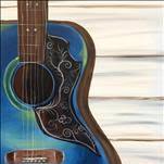 Acoustic Guitar in Blue