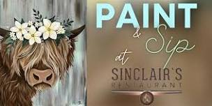 Paint & Sip at Sinclair’s!