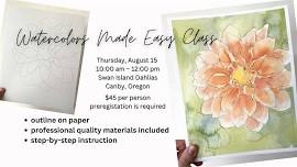 Watercolors Made Easy: Dahlia at Swan Island Dahlias w/ Elizabeth Zimmerman