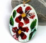 Copper Enamel Jewellery | Floral Painting | Sat 6th July 2024 | 9am - 12 Noon