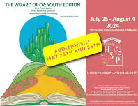 WIZARD OF OZ- Youth Edition AUDITIONS