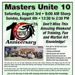 Master’s Unite 10th Anniversary - Martial Arts Seminar