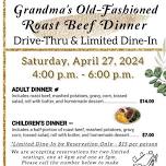 The 73rd Annual Grandma's Old-Fashioned Roast Beef Dinner Drive-Thru & Limited Dine-In