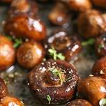 Butter Baked Mushrooms & Raspberry Moscato Happy Hour.