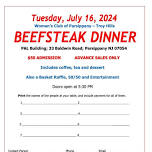 Beeksteak Dinner Fundraiser