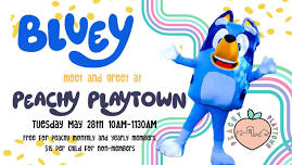 Bluey at Peachy Playtown!