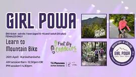 GIRL POWA LEARN TO MOUNTAIN BIKE