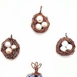 Birds Nest Wire Pendant–Kid Friendly and great Mother’s Day Gift