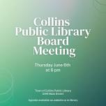 Collins Public Library Board Meeting