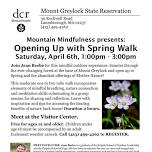 Mountain Mindfulness presents: Opening Up with Spring Walk