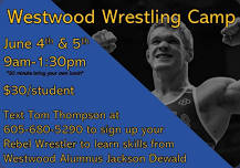 Westwood wrestling camp