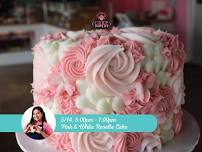 Buttercream 101- Pink and White Rosette Cake