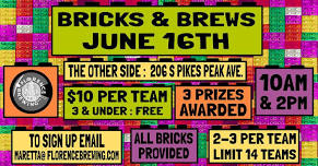 Bricks at Brews on Father's Day! Two sessions available