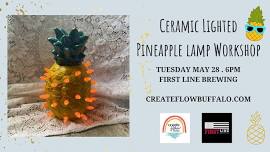 Ceramic Lighted Pineapple Lamp Painting Workshop