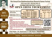 COIMBATORE DISTRICT LEVEL CHESS TOURNAMENT