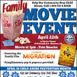 Family Movie Event in Honor of Child Abuse Prevention Month