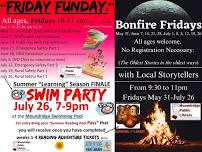 Summer Season Finale Day: Friday-Funday, Swim Party and Bonfire