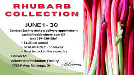 RHUBARB COLLECTION AT ACKERMAN PRODUCTION FACILITY