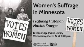 Women's Suffrage in Minnesota - Breckenridge Public Library