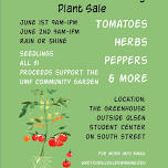 UMF Campus & Community Garden Seedling Sale