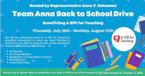 Team Anna Back to School Drive with A Gift For Learning