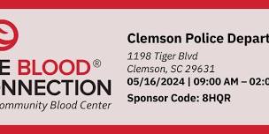 Clemson Police Department Blood Drive