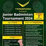 Transform Presents Junior Badminton Tournament 2024