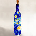 Paint Nite: Starry Night Wine Bottle With Fairy Lights