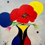 Joan Miro Inspired Flower