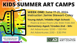 2024 Summer Art Camps: Week One