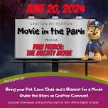 Grafton Movie in the Park: Paw Patrol