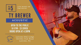 Ty Brewer Acoustic - Live Music on the Patio - OPEN TO THE PUBLIC