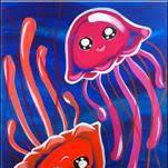 Neon Jellyfish! Ages 7-107! Ocean Friends!