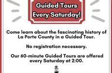 GUIDED TOURS EVERY SATURDAY