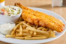 Friday night dinner special- Fish & chips with coleslaw