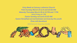 Holy Week Services at Calvary Lutheran Church