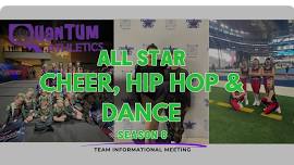 Season 8 Competitive Cheer, Dance, and Hip Hop Info Meeting