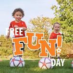 Free Fun Day at Newton Rec Center field - open to all kids ages 2-6 who are new to Soccer Shots