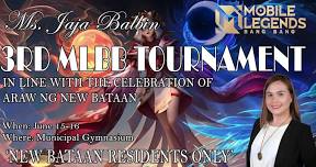 3RD Ms. Jaja Balbin MLBB TOURNAMENT