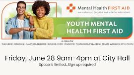 Youth Mental Health First Aid Class