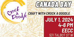 Celebrate Canada Day Craft  with Crock a doodle