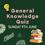 General Knowledge Quiz night at The Botanist