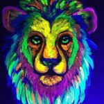 Black Light Night - Lion