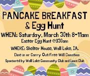 Annual Pancake Breakfast and Egg Hunt!!